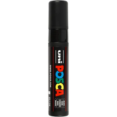Produktbild von POSCA uni PC-17K, 1 Stück(e), Schwarz, Meißel, Schwarz, 1,5 cm, Tinte auf Wasserbasis