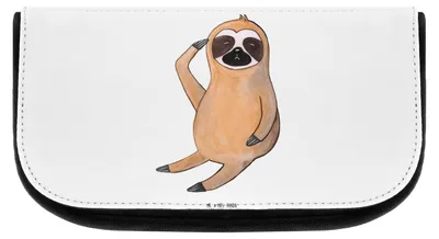 Produktbild von Mr. & Mrs. Panda Kulturtasche Faultier Vogel - Weiß - Geschenk, Morgenmuffel, Organizer, Fragend, Beauty Bag, Necessaire, Faultiere, Kosmetiktasche, kosmetiktäschchen