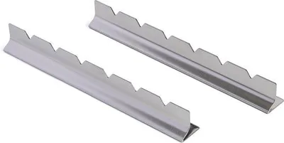 Image de Brochettes à kebab en acier inoxydable - 6 filets - pour kebabs en bois, en bambou, ronds, métalliques et plats - 2 pièces - Argent
