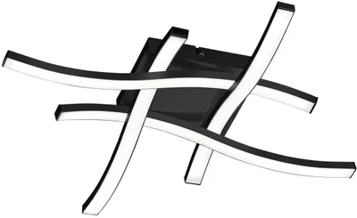 Produktbild von TRIO ROUTE – R62474132, 4 Glühbirne(n), LED, 500 lm, IP20, Schwarz, Weiß