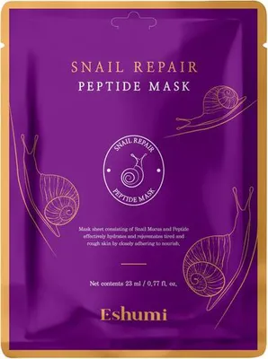 Image de ESHUMI Repair Snail Peptide Mask Cloth mask 23 ml