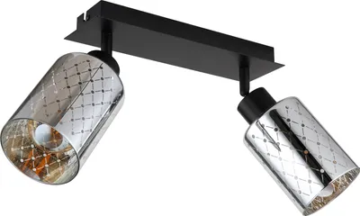 Produktbild von GLOBO 54316-2, Schwarz, Glas, Metall, IP20, I, E27, 40 W