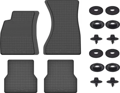 Produktbild von Gummimatten Mit Stoppern Für: Audi A5 8T (2008-2018) Schwarz Set