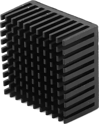 Zdjęcie produktu dla 5PCS Aluminiowy radiator Moduł radiatora Radiator Chłodnica Płetwa chłodnicy do wentylatora Płytka PCB 40 x 20 x 40mmCzarny