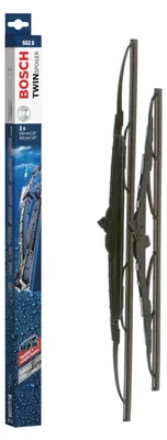 Obrázok produktu pre Stieracie gumy Bosch Twin Spoiler 552S, dĺžka: 550 mm / 400 mm – súprava na čelné sklo