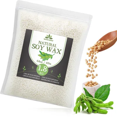 Produktbild von Sojawachs für Kerzen 1.8kg 100% Natürlich zum Gießen & Selber Machen