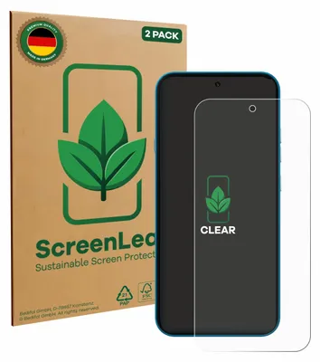 Produktbild von 2x ScreenLeaf Schutzfolie für Nothing Phone (4a) nachhaltiger Displayschutz Display Schutz Folie Klar Transparent