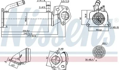 Zdjęcie produktu dla Chłodnica Zaworu Egr Ford 2,2Tdci