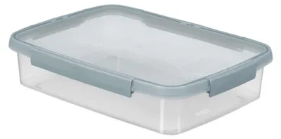 Image de Curver Smart Fresh Fresh Food Box Rectangulaire Basse 3.5L Transparent/Gris