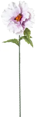 6 Polyesterblumen Weiß/Rosa, 1x1x88 cm
