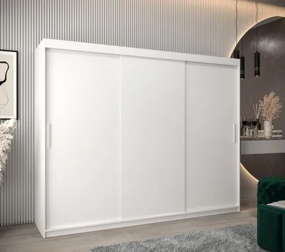 Produktbild von Schwebetürenschrank mit einer Breite von 250 cm TIMEA – Weiß