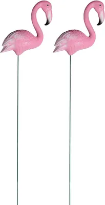 Productafbeelding van Tuindecoratie Flamingo - Buitenbeeld - Tuin Verfraaien - Weerbestendig Plastic - 68 cm Hoog - Roze