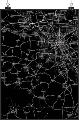 Produktbild von Mr. & Mrs. Panda Bild Ronnenberg DIN A4 - Geschenk, Stadt Dorf Karte Landkarte Map Stadtplan, Wandbild, Wandschmuck, Kunstdruck, drucke, wanddeko