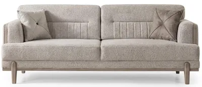 Zdjęcie produktu dla Sofa dwuosobowe, kolor biały. Minimalistyczny design, nowoczesny styl, komfortowe
