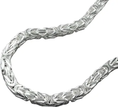 Produktbild von Armband 4mm Königskette vierkant glänzend Silber 925 19cm silber 4x4mm