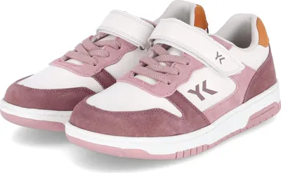Produktbild von Lurchi Kinder Low Sneaker Weiß Rosa Leder Synthetik Klettriemen Größe: 38