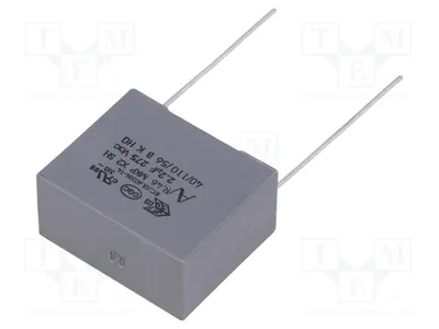 Obrázek produktu pro 1x Kondenzátor: 2,2 µF, tolerance 20 %, typ X2, rozměry 22,5 mm, 26,5 x 13 x 22 mm, typ R46KN422040P0M, kondenzátory typu X2