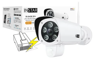 Zdjęcie produktu dla Kamera IP PoE INSTAR IN-9408 2K+ Biała