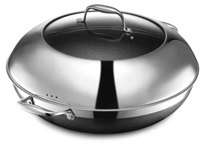 Antihaft-Wok 35 cm mit Deckel, für alle Herdarten