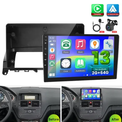 Immagine prodotto di Autoradio – Android 13 – Schermo da 9 pollici – 64 GB di memoria – CarPlay