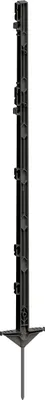 Produktbild von Kerbl Vollkunststoffpfahl 105 cm, anthrazit, Doppeltritt, 5 Stück, 443422-RE