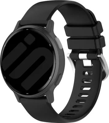 Produktbild von Strap-it Smartwatch Silikon Classic Armband – geeignet für Garmin Vivoactive 4 (45 mm) / Venu 2 / Venu 3 / Forerunner 255 / Forerunner 265 – Schwarz