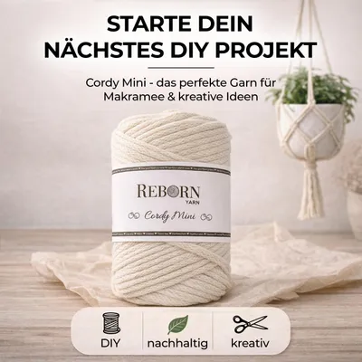 Obrázek produktu pro Makramé šňůra 3 mm Cordy Mini, 3 x 250 g bavlněná šňůra, měkká a odolná proti roztržení, 131 Ocean Teal