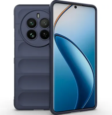 Produktbild von Handyhülle für Realme 12 Pro / 12 Pro+ Weich TPU Silikon Stossfest Anti-rutsch Hülle Dunkelblau