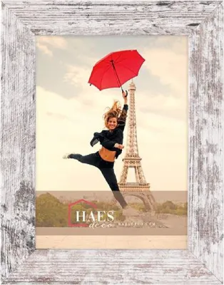 Obrázek produktu pro Rám na fotografie, vzhled dřeva, 13x18 cm, bílá/hnědá, Haes Deco Paris, model SP001136