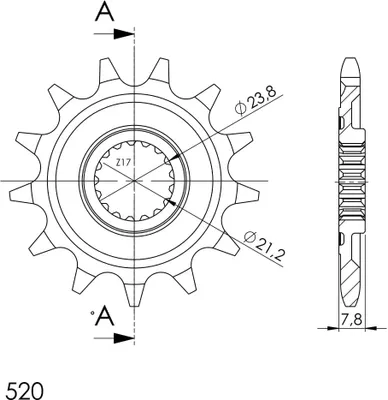 Image de Ritzel Supersprox 520 - 13Z CST-1326:13