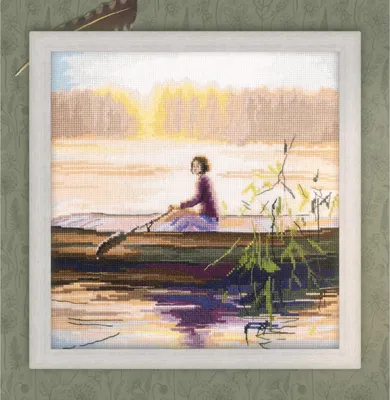 Immagine prodotto di RTO Set per punto croce "Luce del mattino", schema contato, 22,5x23cm