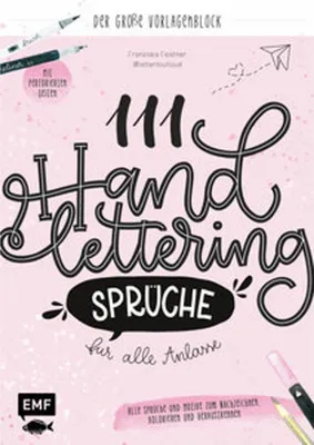 Produktbild von 111 Handlettering-Sprüche für alle Anlässe - Der große Vorlagen-Block
