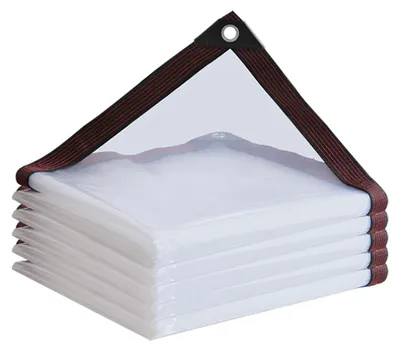Obrázok produktu pre Priehľadná ochranná plachta s okami na záhradný nábytok, 2,5 x 4 m