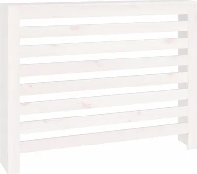 Obrázok produktu pre vidaXL Obloženie radiátora biele 108,5x19x84 cm Borovicový masív