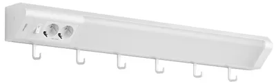 LED Unterbauleuchte 76 cm, 2 Steckdosen, warmweiß, 1635 lm, 14,8 W