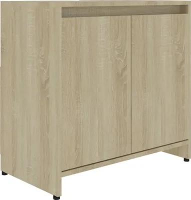 Obrázek produktu pro Koupelnová skříňka dub sonoma 60 x 33 x 61 cm kompozitní dřevo