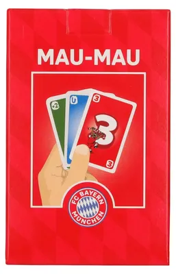 Produktbild von FC Bayern München Mau Mau Kartenspiel Spielkarten FCB Rot Germany Fanartikel