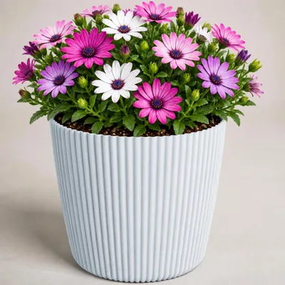Produktbild von Prosperplast Pflanztopf Buckingham - hellgrau - D19 cm