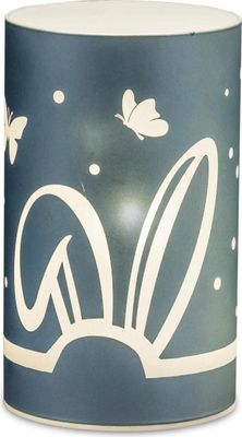 LED Tischlampe, Stimmungslicht OSTERN mit Hase H. 15cm blau Formano F25
