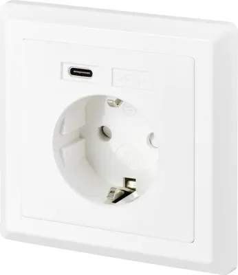 Zdjęcie produktu dla SY-5238674 Gniazdo podtynkowe z USB Biały (SY-5238674)