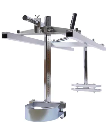 Produktbild von Kettensägen-Sägewerk - Tragbare Führungsschiene 122 cm - Kettensägenhalter - Stammholzschnitt - Silber