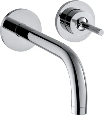 Immagine prodotto di hansgrohe AXOR Uno mitigeur monocommande de lavabo encastré, rosettes pour montage mural, saillie 225mm, 38116000, 38116000