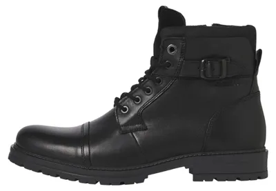 Produktbild von JACK & JONES Herren Jfwdexter Leather Boot Sn Schnürstiefelette, Anthrazit, 40 E