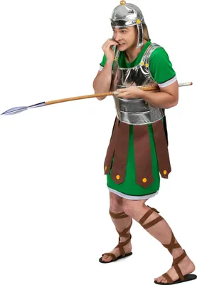 Produktbild von Römischer Legionär-Herrenkostüm Gladiator grün-braun - M