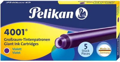 Produktbild von Tintenpatrone 4001 GTP/5 violett Etui mit 5 Patronen Packung mit 10 Stück