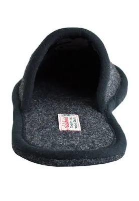 Produktbild von Platzhirsch Filzpantoffel, Farbe:rabenschwarz, Größe:44/45