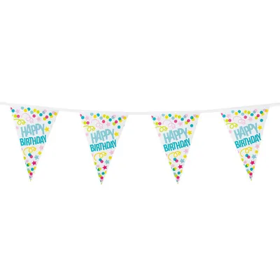 Produktbild von Happy Birthday Wimpelkette 6 m