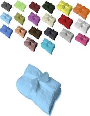 Produktbild von 4 x Badvorleger 700 g/m² 50 x 80 cm Hellblau