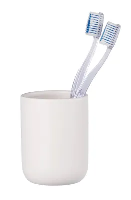 Obrázek produktu pro Bílý kelímek na zubní kartačky, keramický, Ø 7,6 cm, Allstar