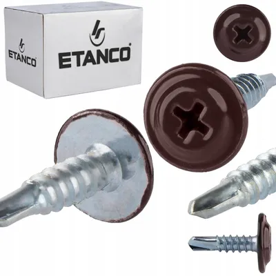 Produktbild von ETANCO GM-B Selbstbohrschrauben für Stahl Dach RAL 8017 Schokoladenbraun 4,2 x 16 mm 250 Stk.